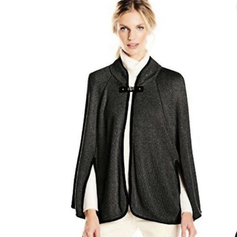 NWT Calvin Klein CK logo Toggle Cape Heather Gray Black Trim $295 OG One‎ Size